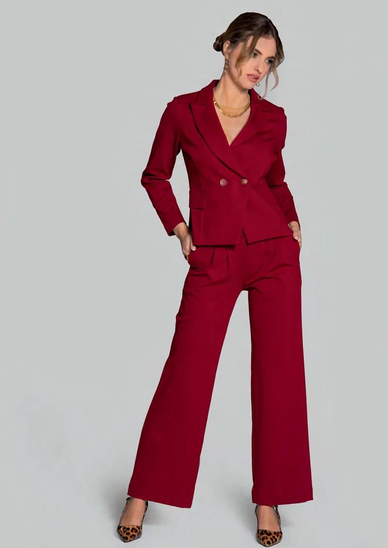 Completo rosso Barbarella Milano della collezione Autunno Inverno 2026/27